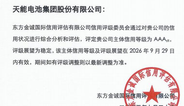 esball股份喜获最高信用评级AAA